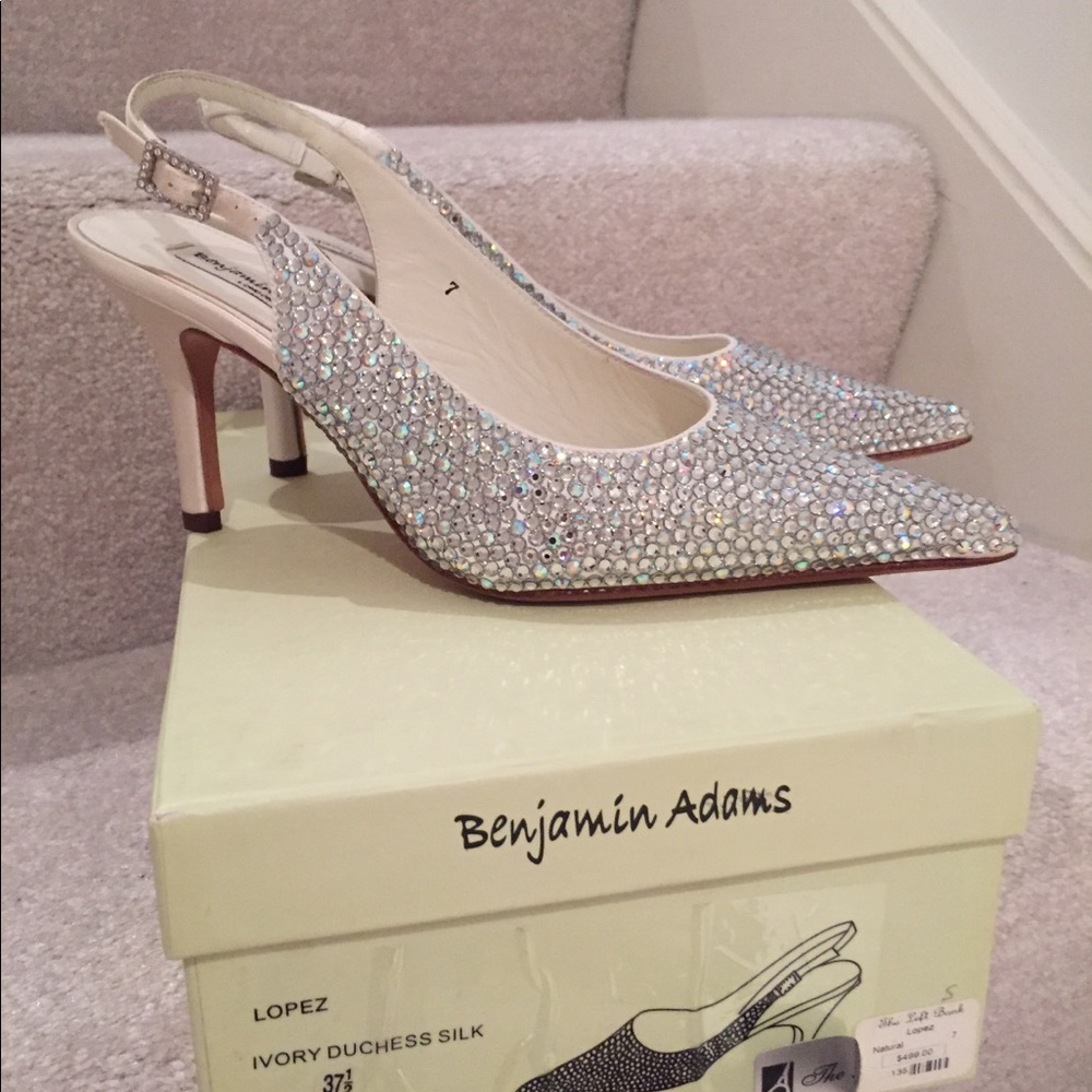 Benjamin Adams Rhinestone Pumps - Picture 2 of 5